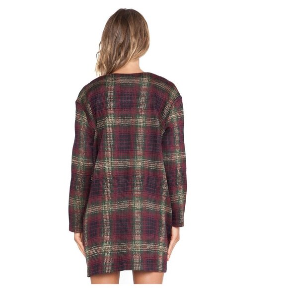 UNIF Nevermind Duster in Plaid - Picture 2 of 12
